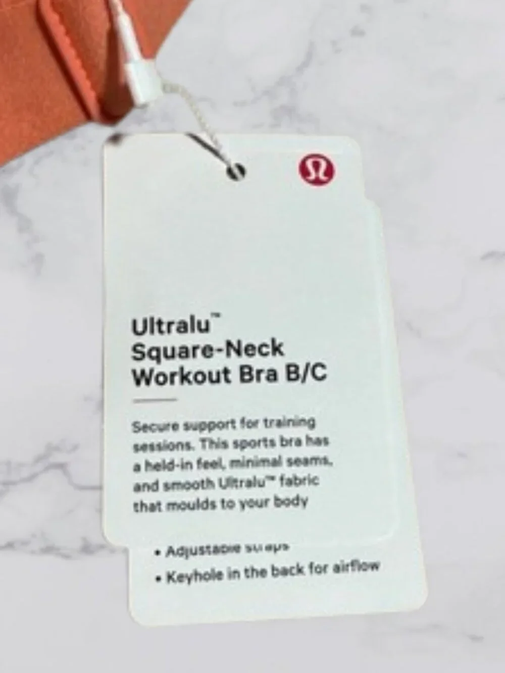 NWT Lululemon Size 4 Ultra Square Neck Work out Bra B/C